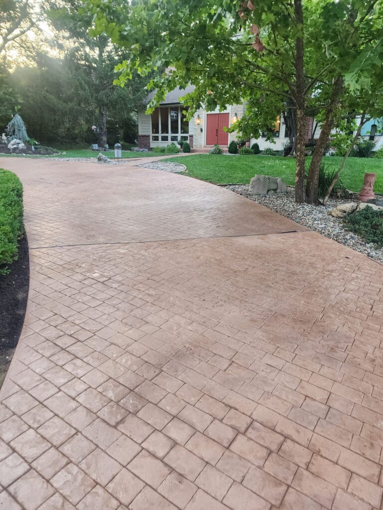 Stamped Concrete Sidewalk