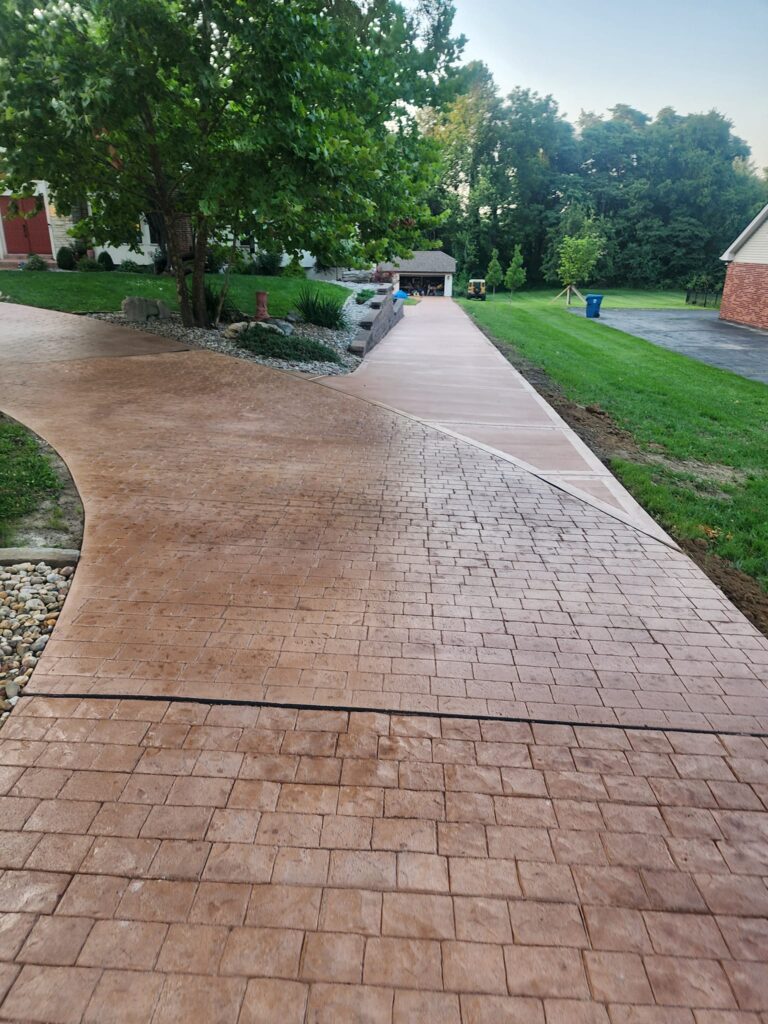 Stamped Concrete Sidewalk