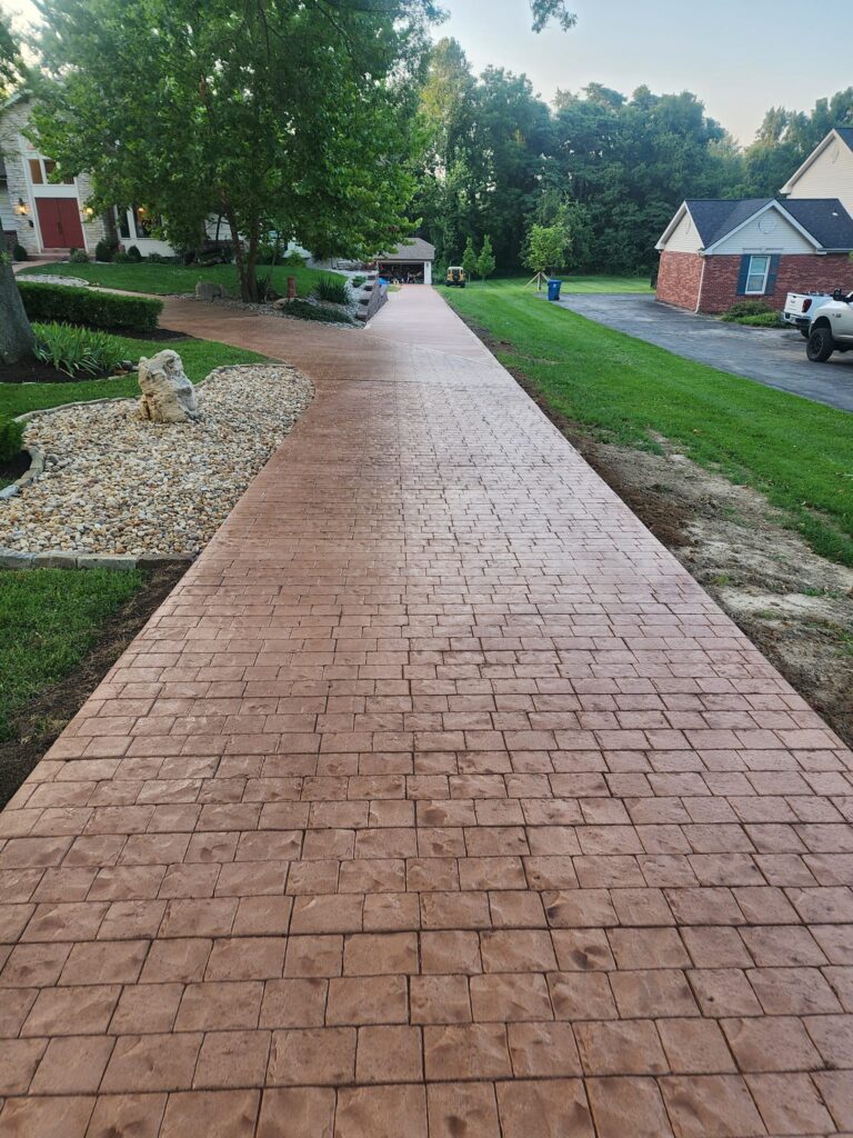 Stamped Concrete Sidewalk