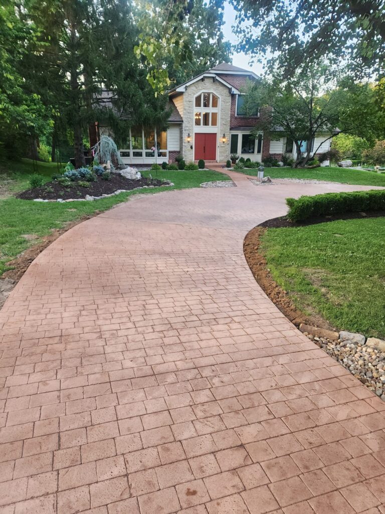 Stamped Concrete Sidewalk