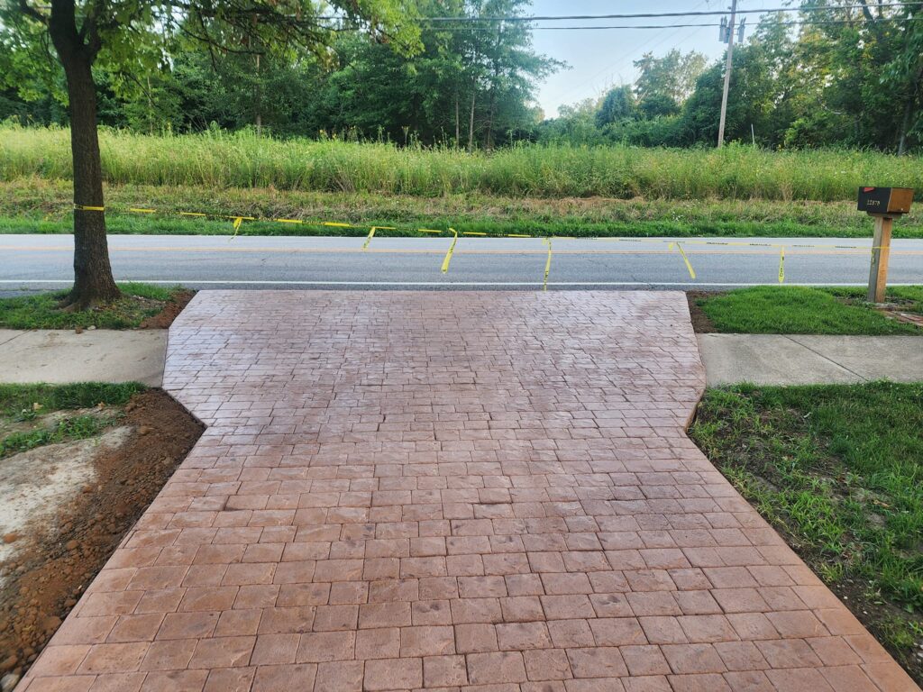 Stamped Concrete Driveway