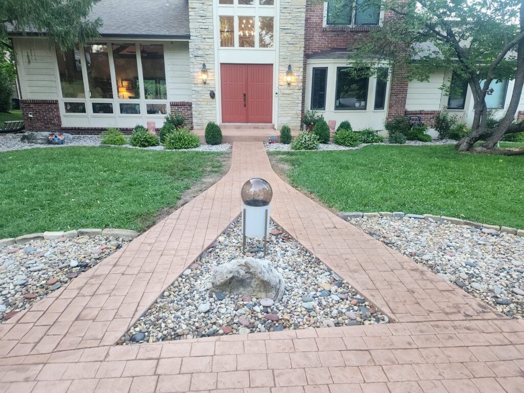 Stamped Concrete Sidewalk